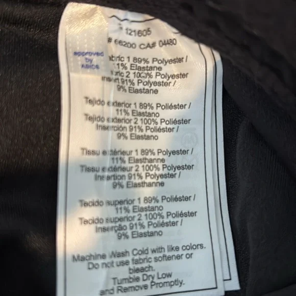 Asics Black Athletic Shorts Lightweight Breathable Size Small - Picture 7 of 8